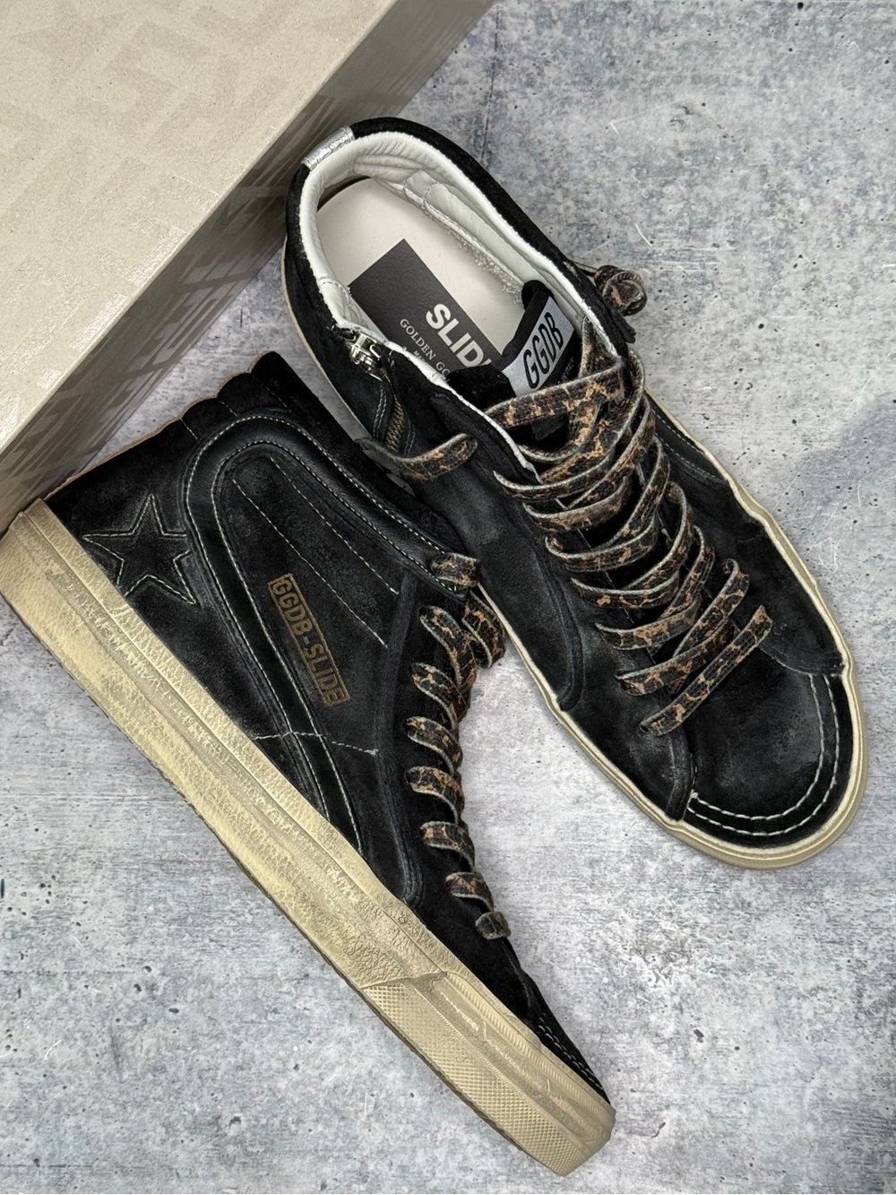 Golden Goose Slide Classic Black Suede 41